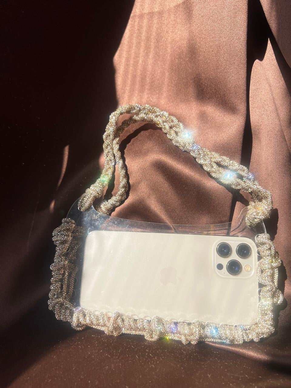 Acrylic x Rhinestone Phone-Bag