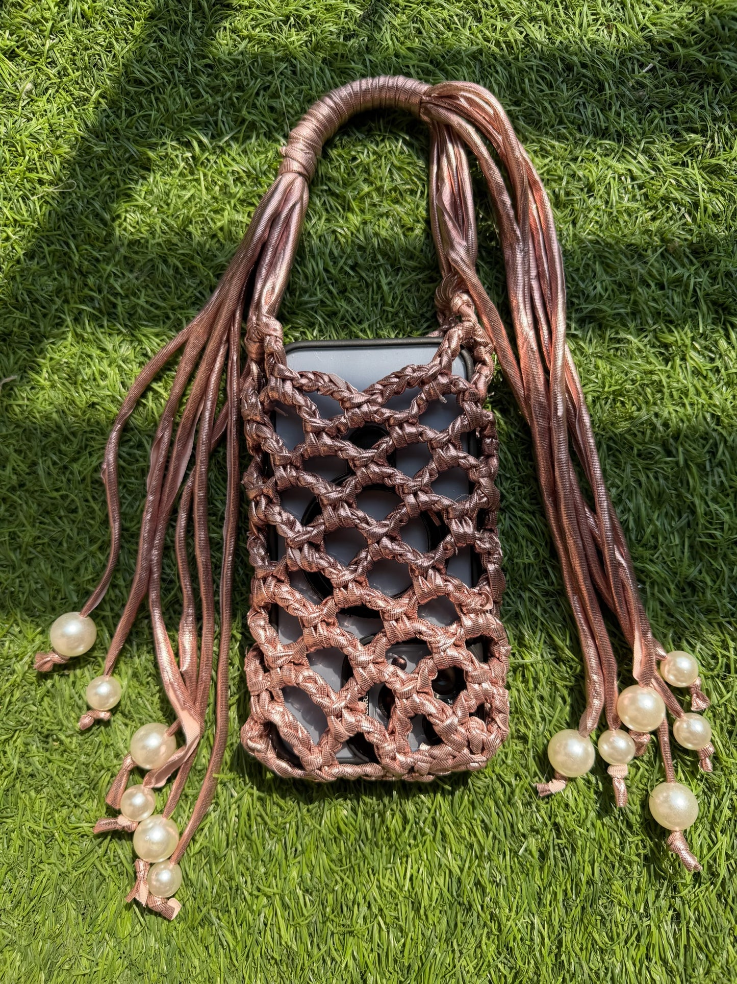 PhoneBag - pearl tassels