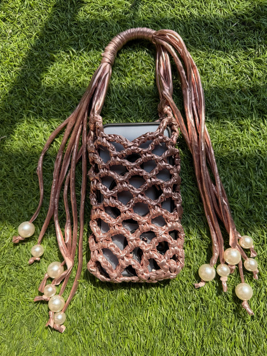 PhoneBag - pearl tassels